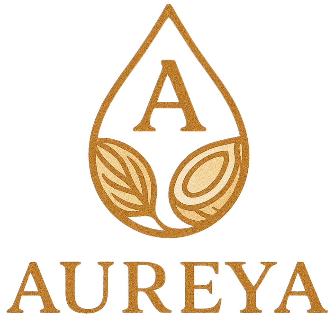 Aureya logo with a stylized letter 'A' inside a droplet shape on a white background.